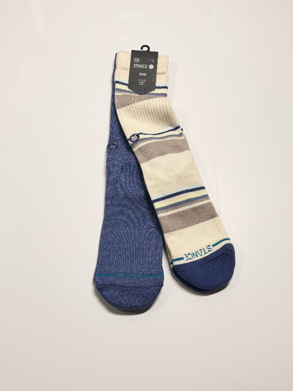 NWT Stance Combed Cotton Blend Crew Socks  - Large - 2 Pair